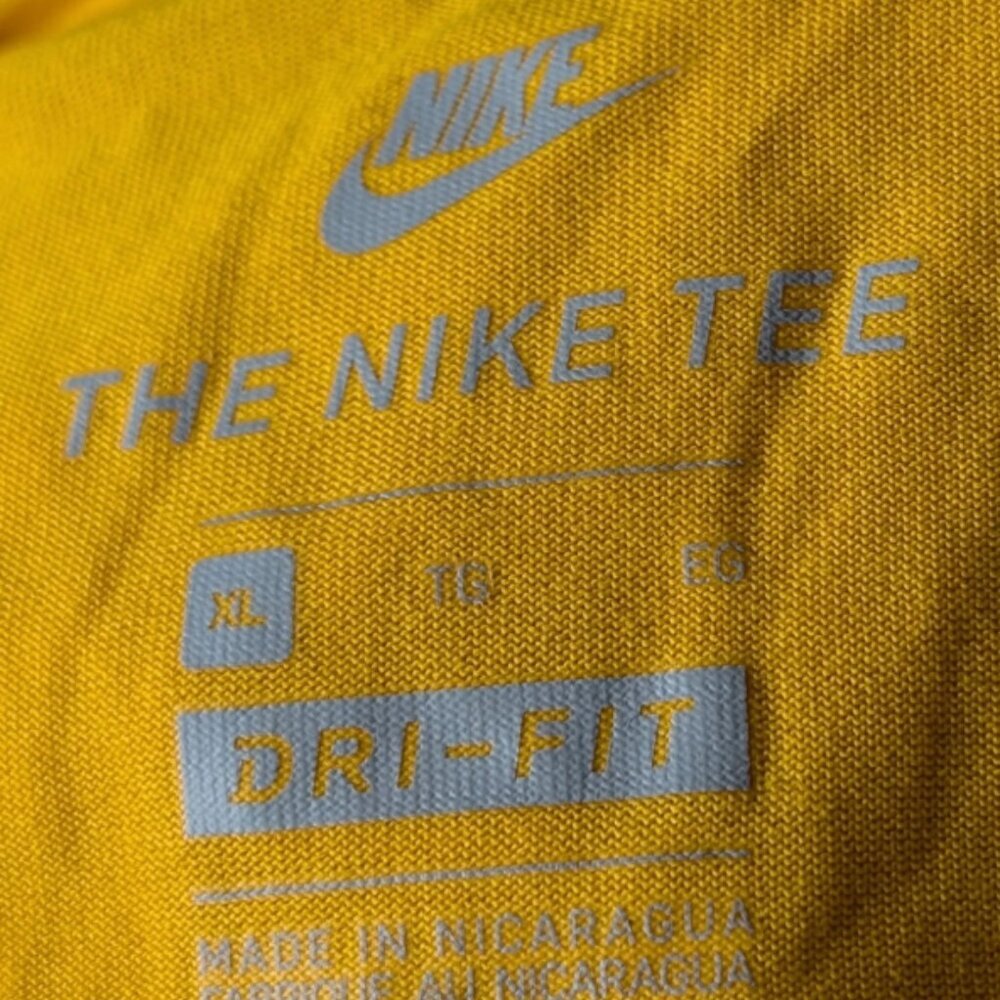 NWT Nike Golden "The Nike Tee" with Silver Swoosh - Picture 3 of 4